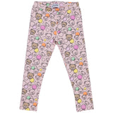Moschino Pink Teddy Bear Logo Print Leggings Set