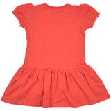 Moschino Red Cotton Jersey Teddy Bear Logo Dress