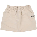 Moschino White Polo Shirt & Beige Skirt Set
