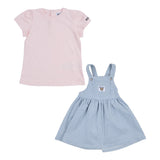 Moschino Blue Pinafore Dress Set