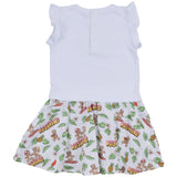 Moschino White Ruffled-Detail Dress