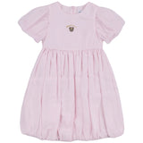 Moschino Pink Teddy Logo-Embroidery Voluminous Dress