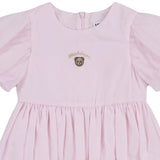 Moschino Pink Teddy Logo-Embroidery Voluminous Dress