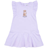 Moschino Lilac Teddy Bear & Flowers Dress
