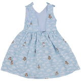 Moschino Blue All Over Teddy Bear & Cloud Print Dress