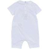 Moschino White Teddy-Print Romper Set