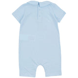 Moschino Blue Teddy-Print Romper Set