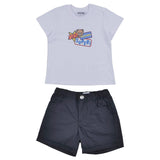 Moschino White & Black Superstar Teddy Short Set