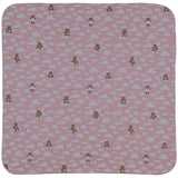 Moschino Pink Teddy Bear & Cloud Print Blanket