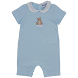 Moschino Blue Romper With Teddy Bear