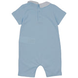 Moschino Blue Romper With Teddy Bear