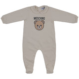 Moschino Beige Teddy-Print Peter-Pan-Collar Pajamas