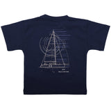 Paul & Shark Navy Subtle Sailboat Graphic T-Shirt
