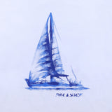 Paul & Shark Light Blue T-Shirt With Yacht Print