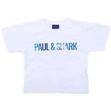 Paul & Shark White Distressed Logo T-Shirt