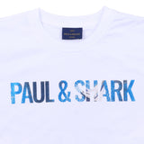 Paul & Shark White Distressed Logo T-Shirt