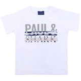Paul & Shark White Multi-Layer Logo T-Shirt