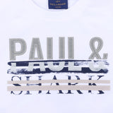 Paul & Shark White Multi-Layer Logo T-Shirt