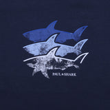 Paul & Shark Navy T-Shirt With Shark Print