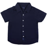 Paul & Shark Navy Linen Shirt