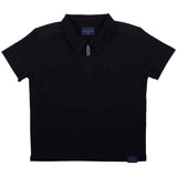 Paul & Shark Black Panel Zip Polo Shirt