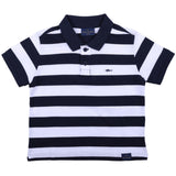 Paul & Shark White & Blue Polo Shirt With Striped Pattern
