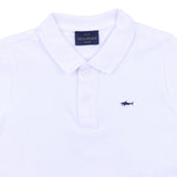 Paul & Shark White Polo Shirt With Shark Embroidery