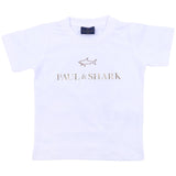 Paul & Shark White Tonal Logo T-Shirt