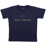 Paul & Shark Navy Gold Logo T-Shirt