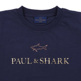 Paul & Shark Navy Gold Logo T-Shirt