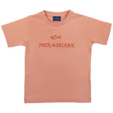 Paul & Shark Orange Tonal Embroidered Logo T-Shirt