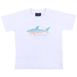Paul & Shark White T-Shirt With Sunny Sea Shark Print