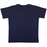 Paul & Shark Navy T-Shirt With Sunny Sea Shark Print
