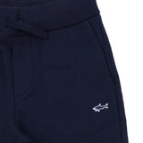 Paul & Shark Navy Joggers With Shark Embroidery