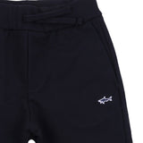 Paul & Shark Black Joggers With Shark Embroidery