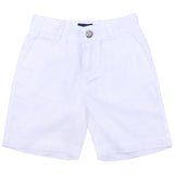 Paul & Shark White Linen Shorts