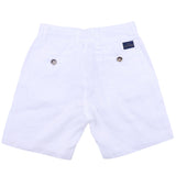 Paul & Shark White Linen Shorts