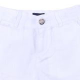 Paul & Shark White Linen Shorts