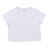 Dolce & Gabbana Waffle Cotton Serafino T-Shirt