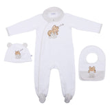 Dolce & Gabbana Baby Boys Ivory & Beige Leopard Babygrow Gift Set