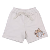 Dolce & Gabbana Boys Beige Cotton Jersey Leopard Shorts