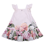 Dolce & Gabbana Printed Canvas Dress In Hydrangea Motif