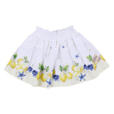 Monnalisa Ivory & Yellow Sateen Tinkerbell Skirt
