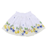 Monnalisa Ivory & Yellow Sateen Tinkerbell Skirt