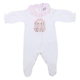 Monnalisa White Bunny Onesie