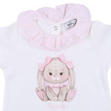 Monnalisa White Bunny Onesie