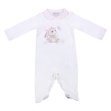 Monnalisa White Bunny Graphic Babygrow Set