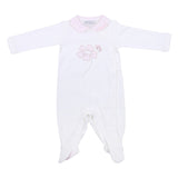 Monnalisa White Flower & Butterfly Print Babygrow Set