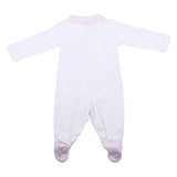 Monnalisa White Flower & Butterfly Print Babygrow Set
