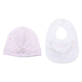 Monnalisa White Flower & Butterfly Print Babygrow Set